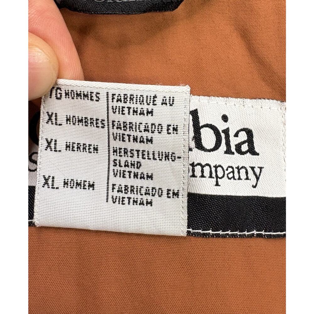 Vintage Columbia Colorblock Outdoor Jacket - Rust Orange & Slate Grey - Picture 11 of 14